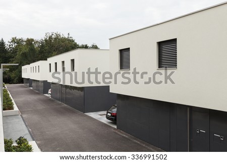 Architecture, modern white houses, external