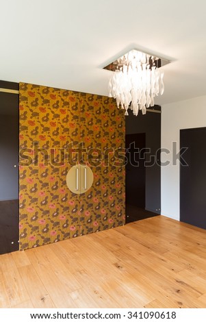 Room with closet, modern contemporary home interiors