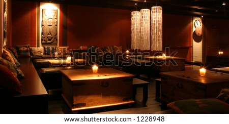 discotheque bar room empty atmosphere Africa style