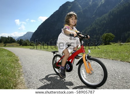 Girl Biking