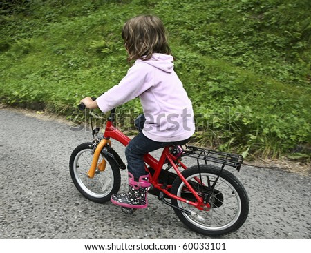 Girl Biking