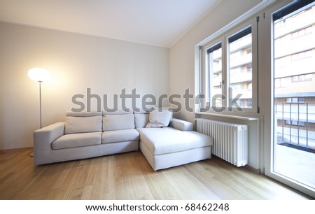 modern living-room, interior view