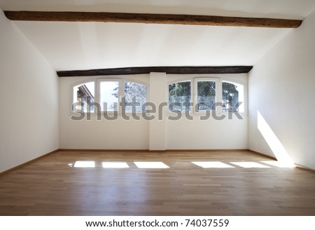 beautiful apartment refitted, exposed beams
