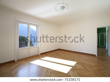 refitted lovely apartment, empty room with window