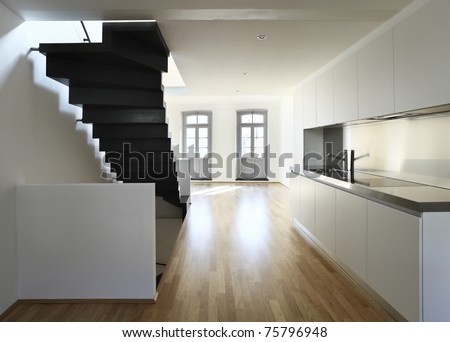 beautiful modern apartment, loft duplex