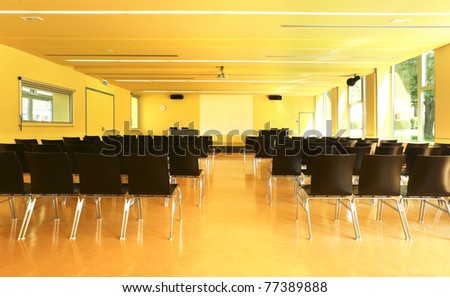 public school, classroom interior