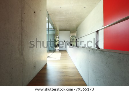architecture, modern house , corridor interior