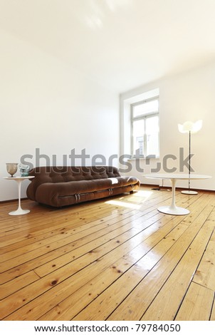 nice apartment refitted, retro style living-room