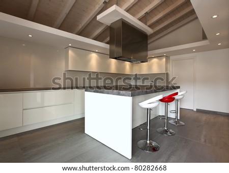 modern architecture contemporary,  interior, kitchen view