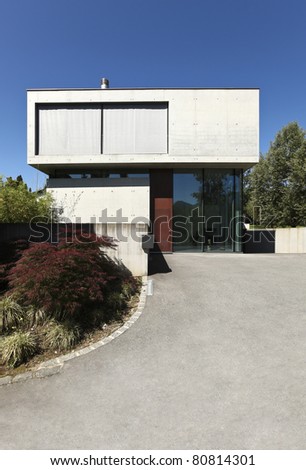 New Architecture, Beautiful Modern House Outdoors Stock Photo 80814301 