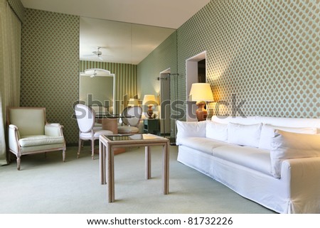 interior luxury apartment, comfortable suit , lounge