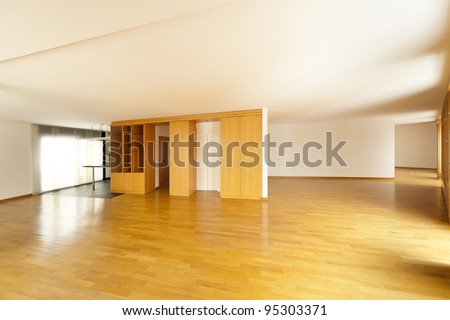 beautiful apartment, interior hardwood floors, hall