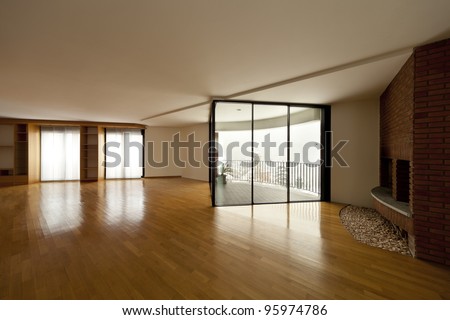 beautiful apartment, interior hardwood floors, large windows and fireplace
