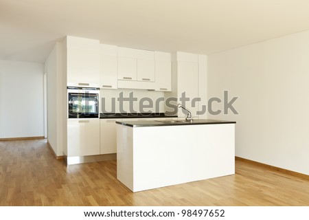 beautiful new  apartment, interior, kitchen