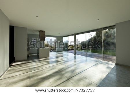 beautiful modern house, view of the kitchen
