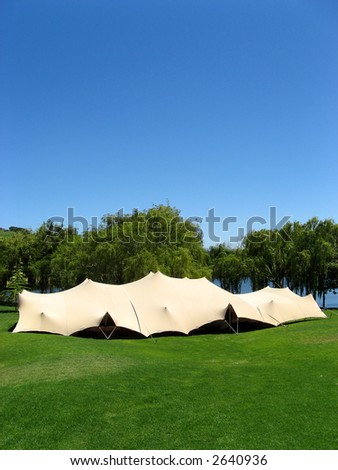 Portrait photo of a Bedouin-style event tent.