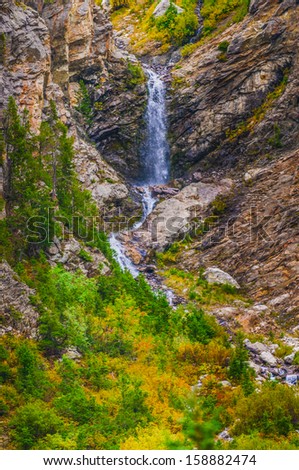 One of many glacier waterfalls in Cascade Canyon - Grand Tetons
