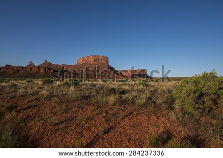 Utah Rock Formations lid by rising sung - Utah Landscape