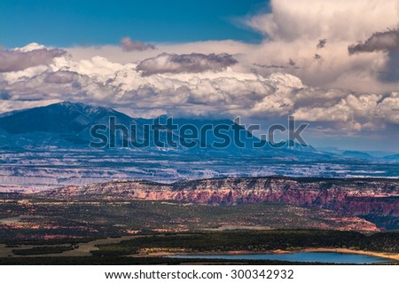 Henry Mountains Utah Landscape Horizontal Composition