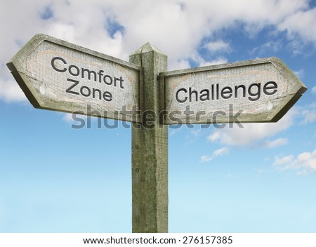 Comfort Zone/ Challenge Sign Concept
