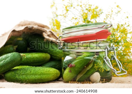 preserved cucumbers