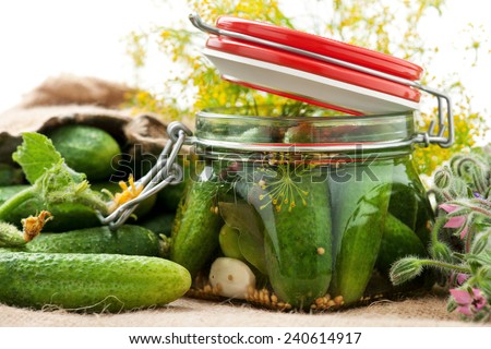 preserved cucumbers