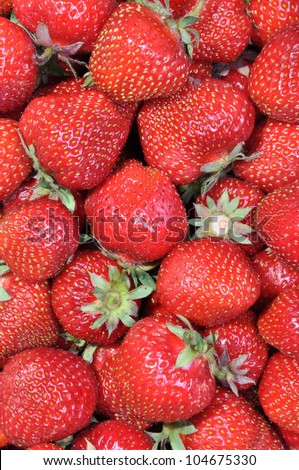 Fresh strawberries eco natural food