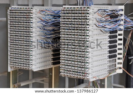 Distribution frames in telecommunication systems