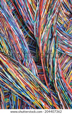 Colored cables for computer networks