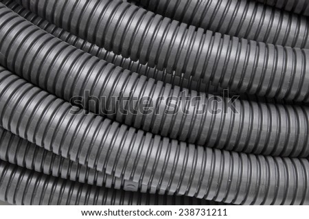 Black corrugated pipes