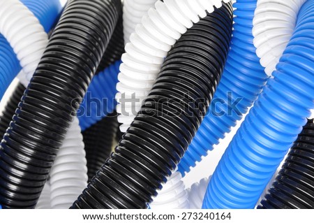Plastic corrugated pipes