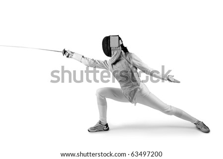 stock-photo-female-fencer-isolated-on-white-black-and-white-photo-63497200.jpg (450×320)