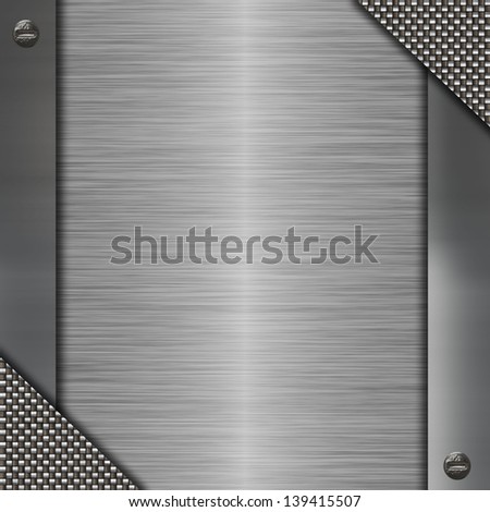 metal plate with place for text
