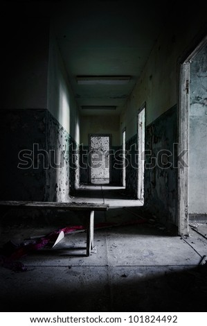 Dark School Corridor