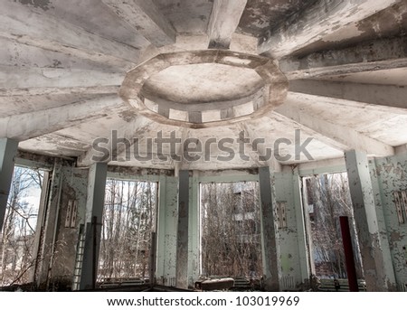 Abandoned industrial architecture in Chernobyl