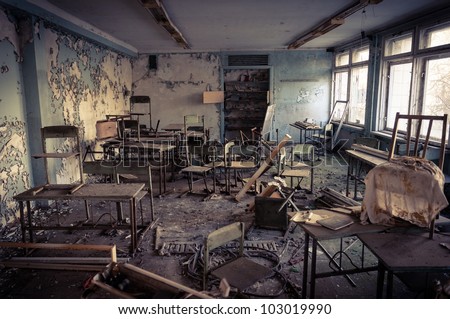 Abandoned school in Chernobyl 2012 March 14