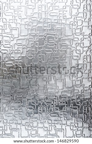 Transparent glass texture with bright light