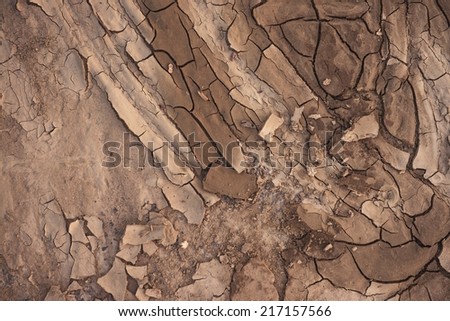 Dry soil closeup before rain background texture