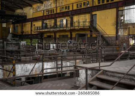Electricity distribution hall at the metal industry
