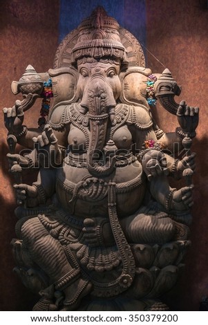 Indian Statue close up photo of elephantman