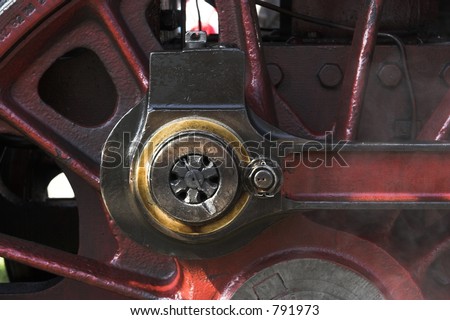 Detail of an historic steam engine
