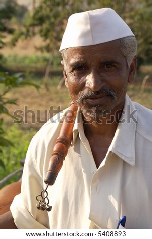 Indian Farmer on Indian Farmer Stock Photo 5408893   Shutterstock