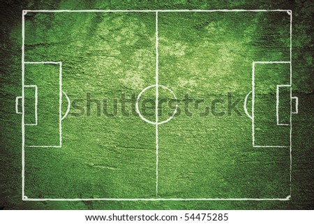 Drawn Soccer Field