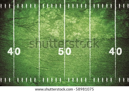 Grunge football field with