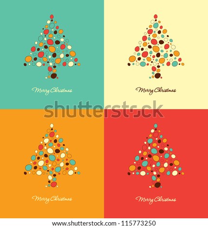 Christmas Card Design Templates Stock Vector Illustration 115773250 : Shutterstock