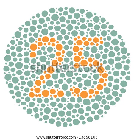 tests for color blindness. stock vector : Color Blindness