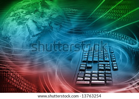 Abstract Internet Background With Colors