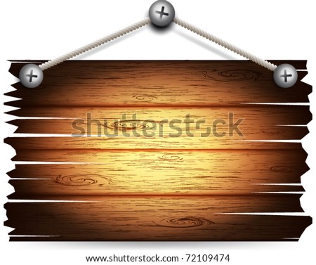 a wooden board