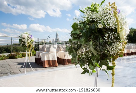 floral  wedding luxury decoration