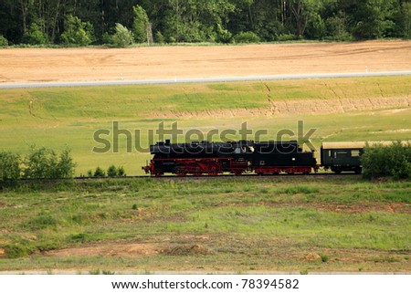 steam machine locomotive and nature